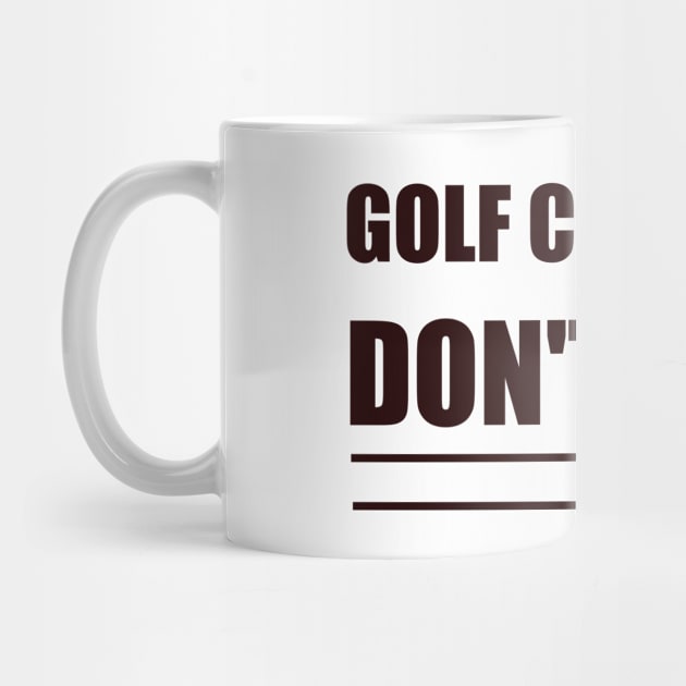 Golf Cart Hair Don't Care funny golf gift idea golfer by Rubystor